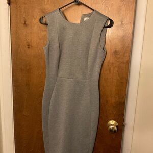 Elegant Gray Sleeveless Dress